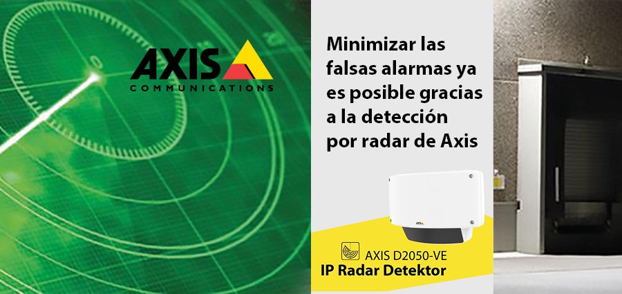 Detección por radar, seguridad, AXIS